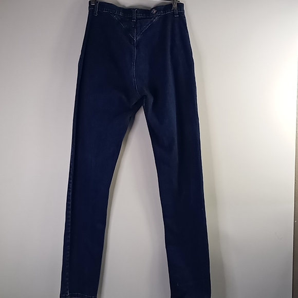 Posted Slim Fit Straight Leg Blue Jeans Size 9/10 Long - Picture 1 of 16